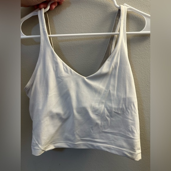 WHITE LULULEMON ALIGN TANK TOP - Picture 3 of 3